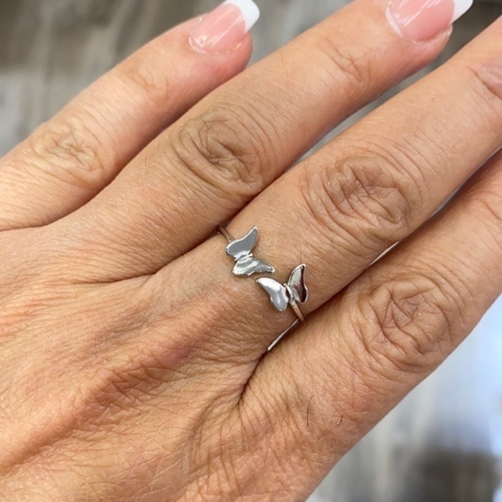 Sterling silver Pandora Look Butterfly Ring